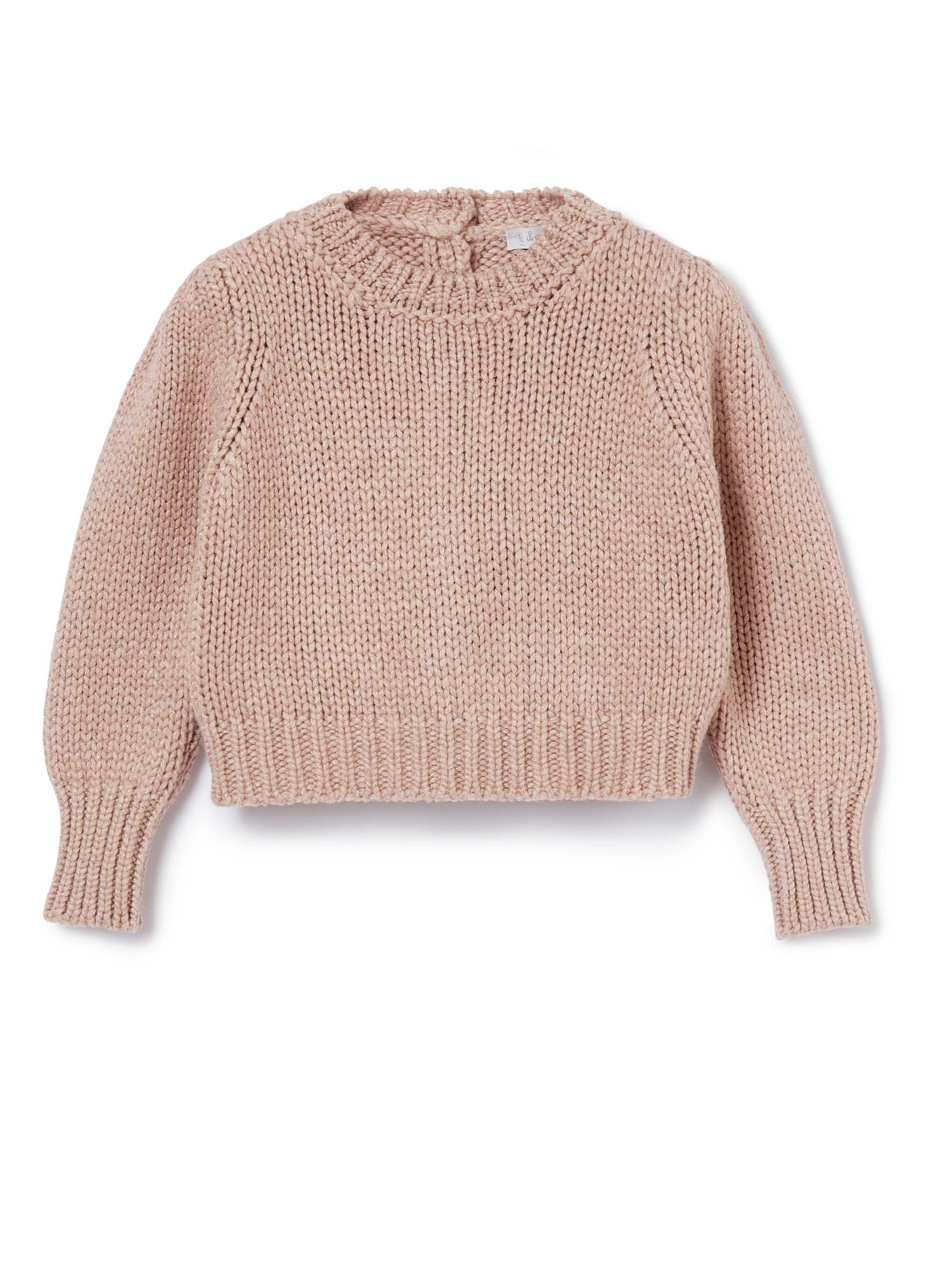 pink and gold sweater