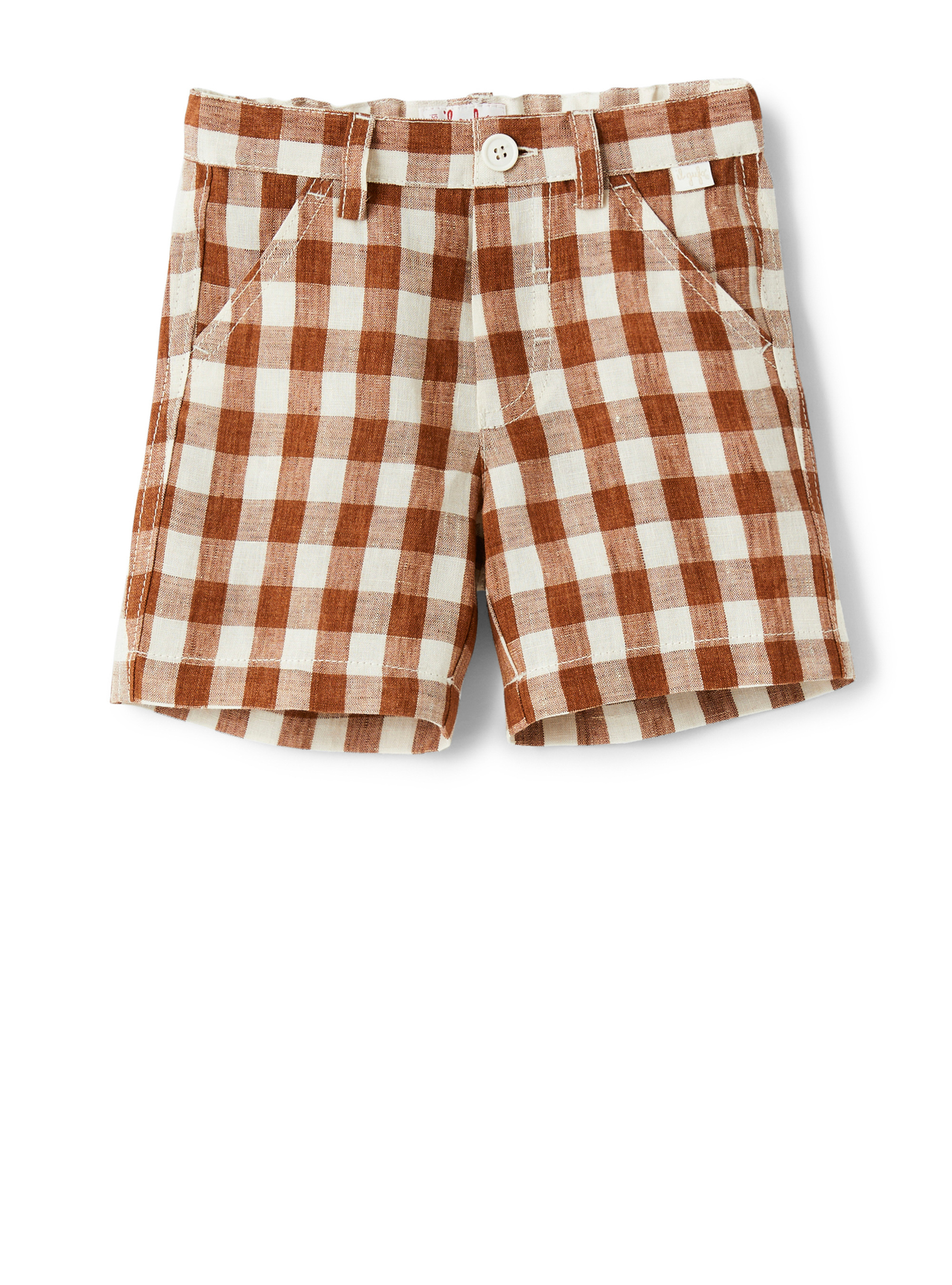 checked bermuda shorts