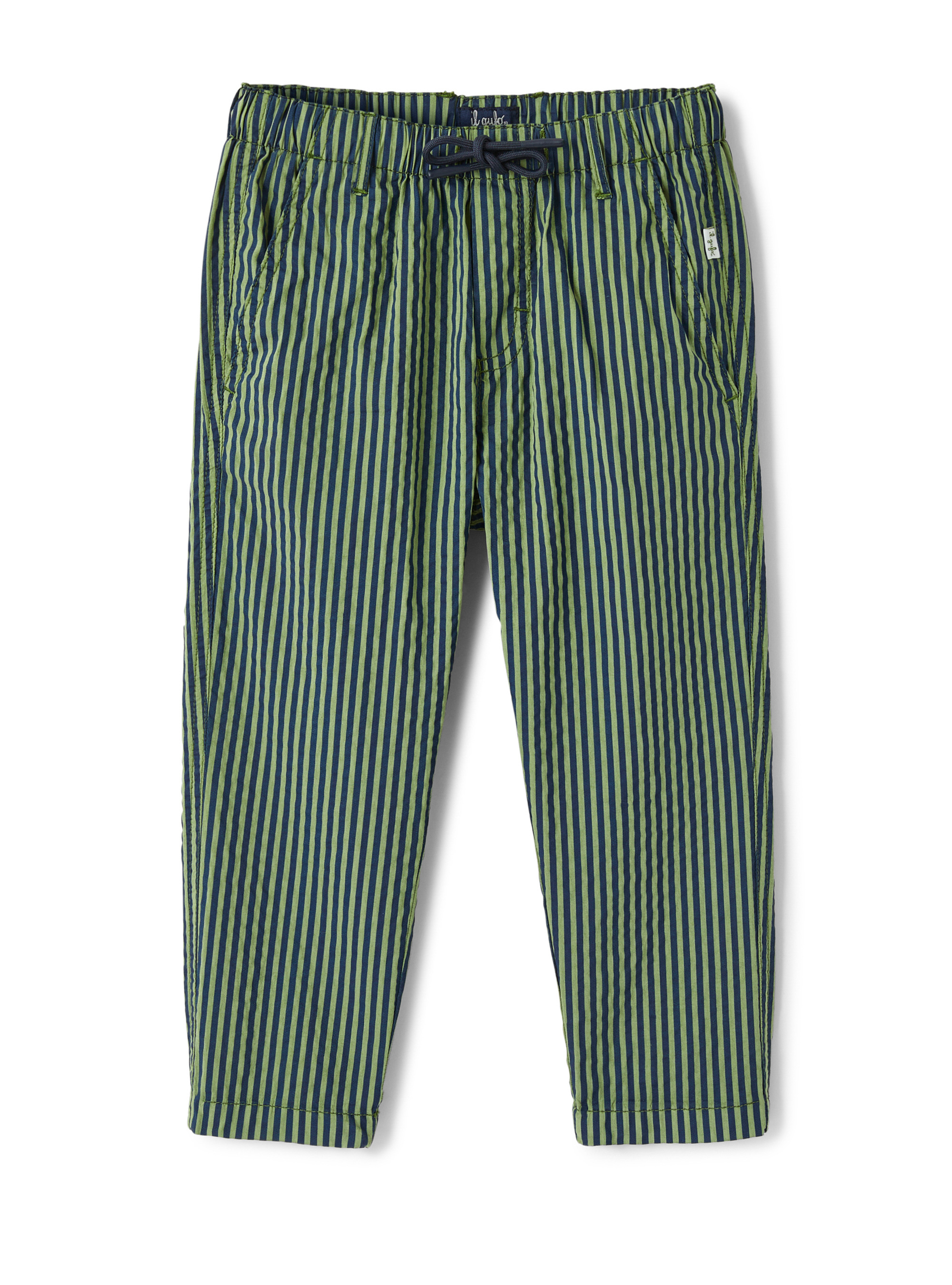 Striped seersucker trousers - Il Gufo